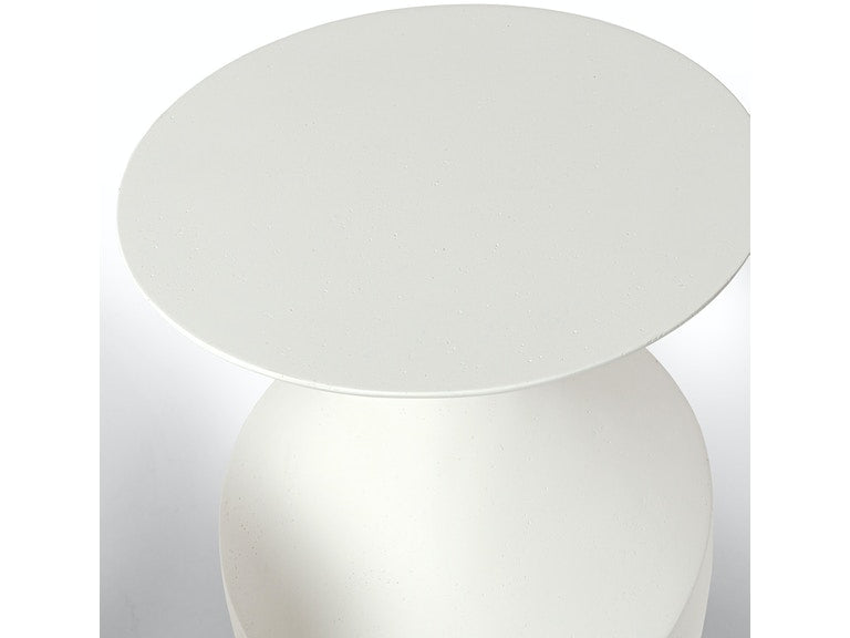 Chelsea Outdoor Side Table - Short White