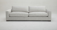 Benya Modern White Fabric Long Sofa