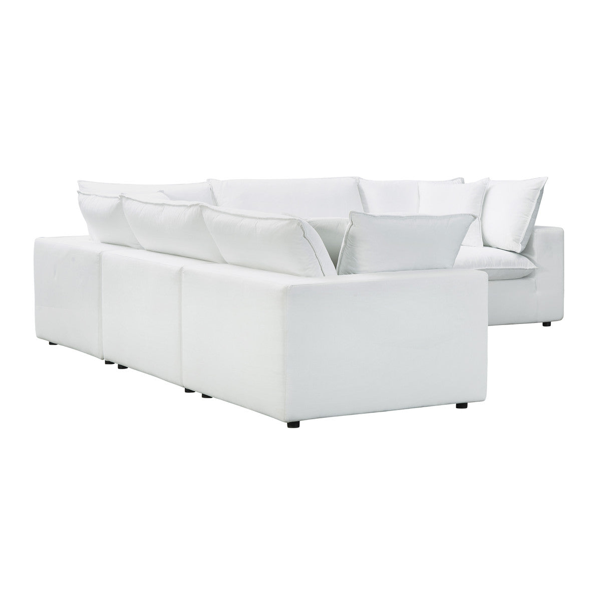 Carlie Pearl Modular L-Sectional Sofa - Luxury Living Collection