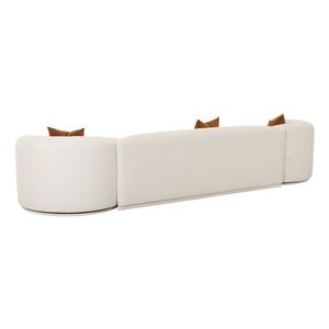Pablo Cream Boucle 3-Piece Modular Sofa - Luxury Living Collection