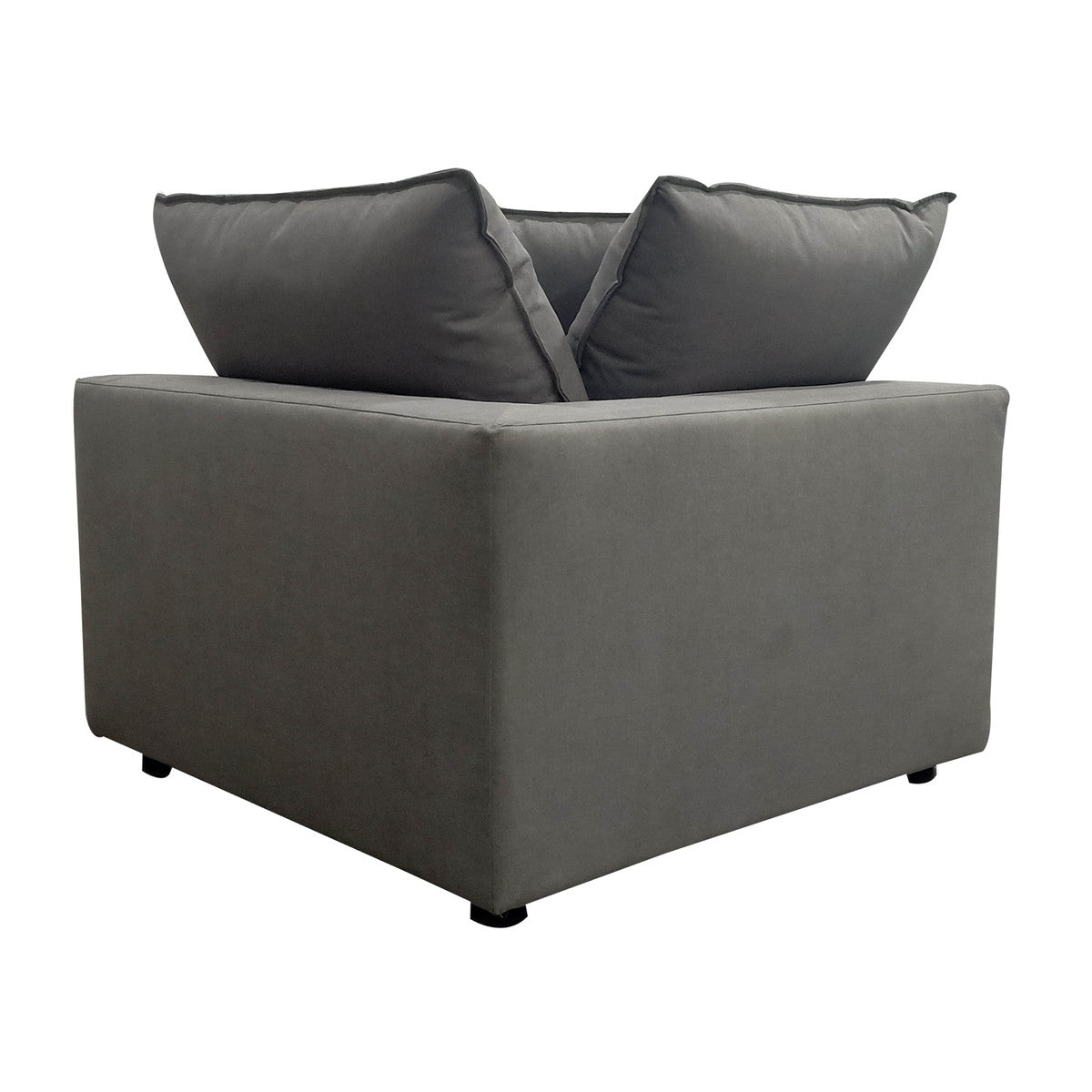 Carlie Slate Modular Corner Chair - Luxury Living Collection