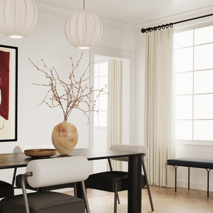 Vela Black Oak Rectangular Dining Table - Luxury Living Collection