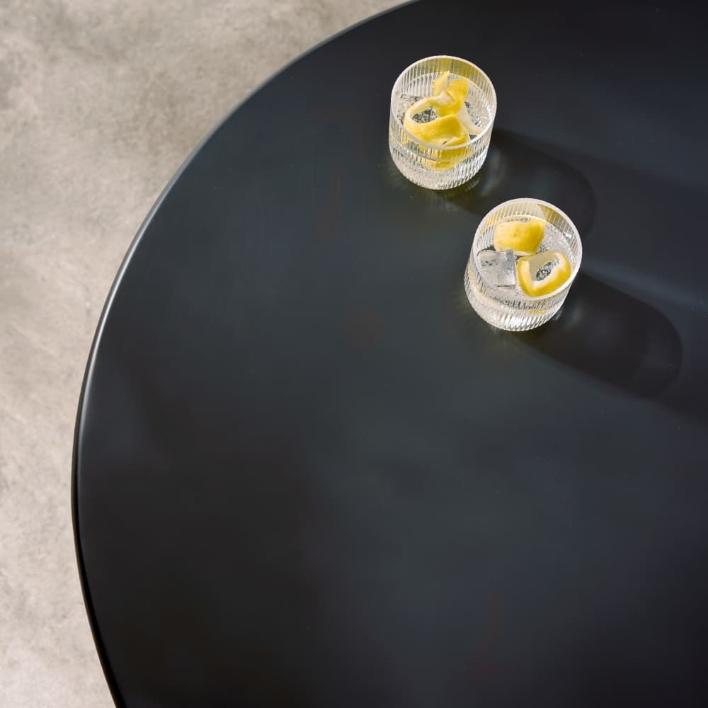 Tempe 32" Matte Black Indoor/Outdoor Coffee Table