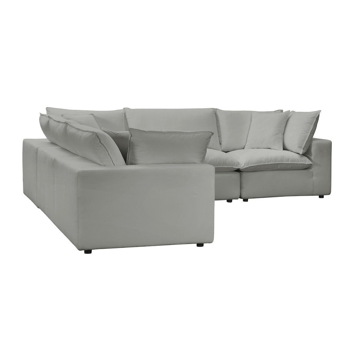 Carlie Slate Modular L-Sectional Sofa - Luxury Living Collection