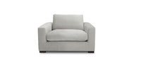 Benya Modern White Fabric Lounge Chair