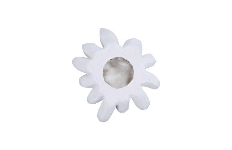 Blossom Gena White Stone Wall Art