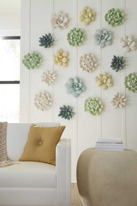 Blossom Gena White Stone Wall Art