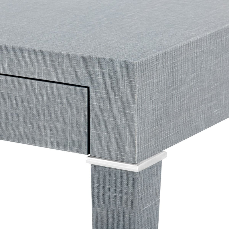 Seneca Desk - Winter Grey / Nickel