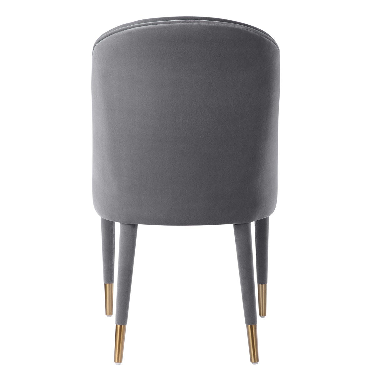 Alexa Grey Velvet Chair (Set of 2)