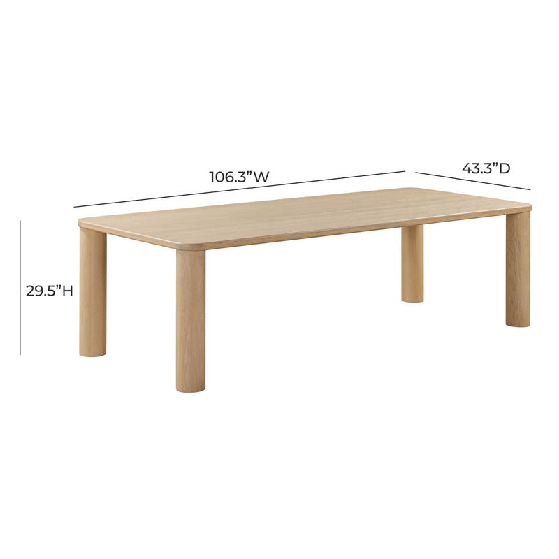 Vela Natural Oak Rectangular Dining - Luxury Living Collection