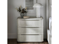 Argenta 32" White & Grey Nightstand With a Solid Marble Top
