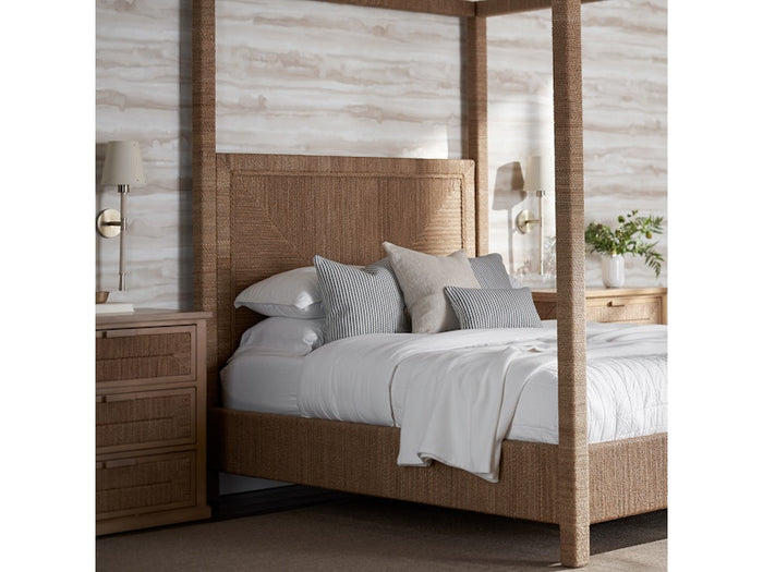 Woodside Natural Woven Rope Luxurious Canopy Bed