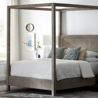 Woodside White Sand Hand-woven Rope Luxurious Canopy Bed
