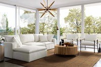Cali Pearl Performance Fabric Modular Armless Chair