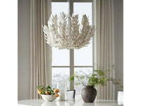 Coco 27" Magnolia Off-White Coco Shell Pendant