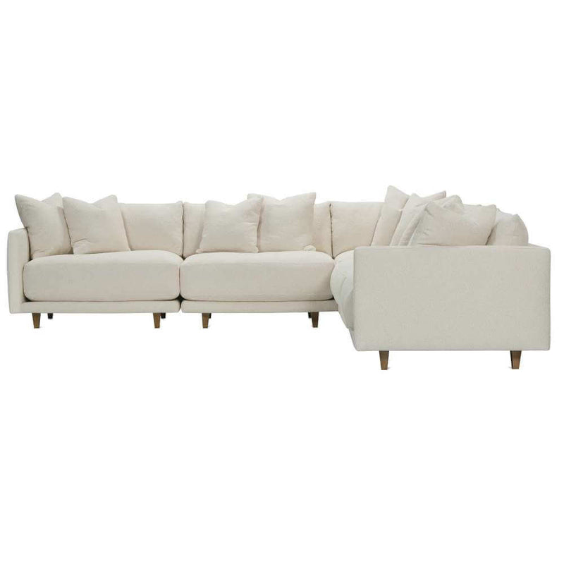 Laven Bone White Modular Upholstered Down Sofa - Select Your Pieces