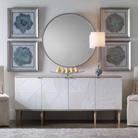 Elros 72" Modern Natural Oak Ceruse Finish Sideboard