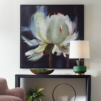 Floral 52" Canvas Watercolour Black Framed Painting