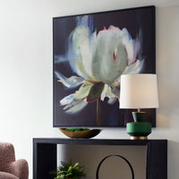 Floral 52" Canvas Watercolour Black Framed Painting