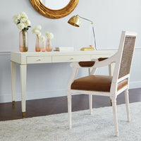 Seneca Desk - Cream / Brass