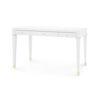 Seneca Desk - Cream / Brass