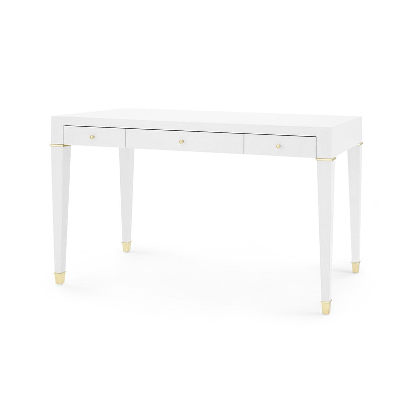 Seneca Desk - Cream / Brass