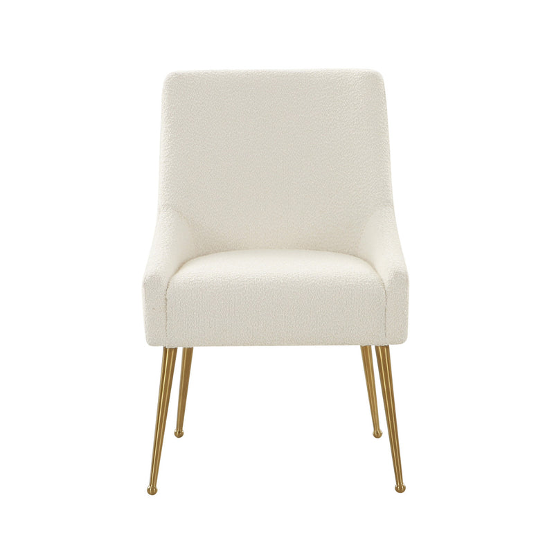 Prado Cream Boucle With Gold Frame Chair - Luxury Living Collection