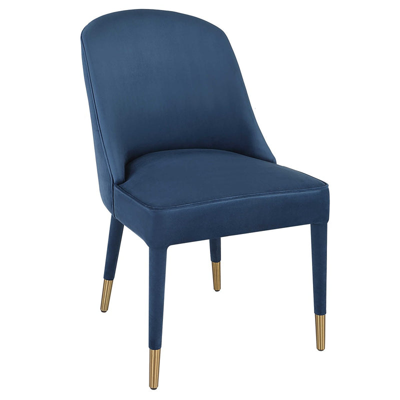 Alexa Sapphire Velvet Chair (Set of 2)