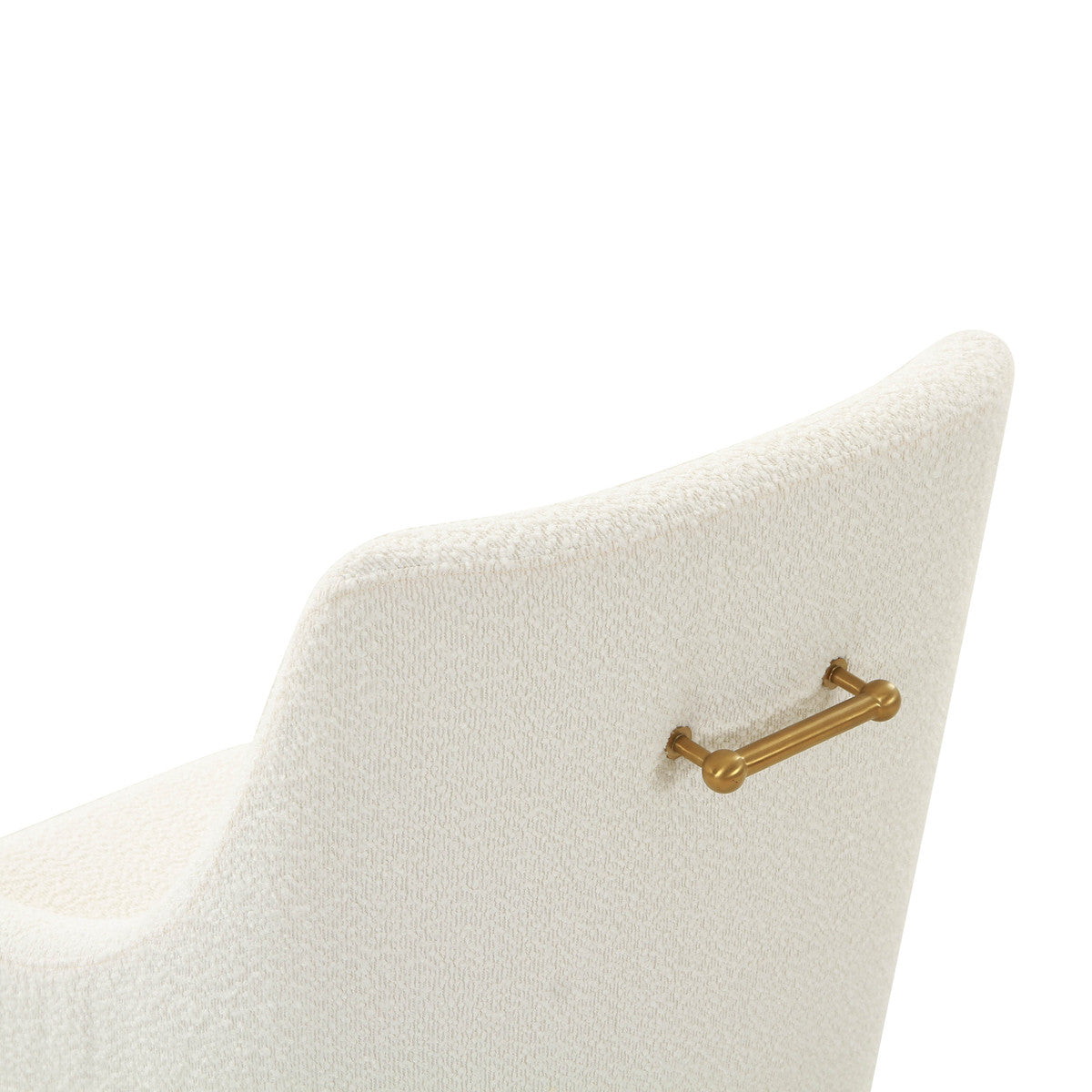 Prado Cream Boucle With Gold Frame Chair - Luxury Living Collection
