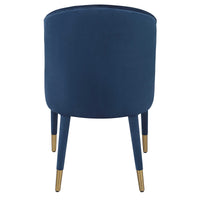 Alexa Sapphire Velvet Chair (Set of 2)