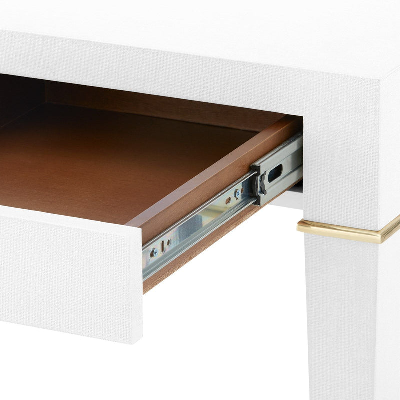 Seneca Desk - Cream / Brass