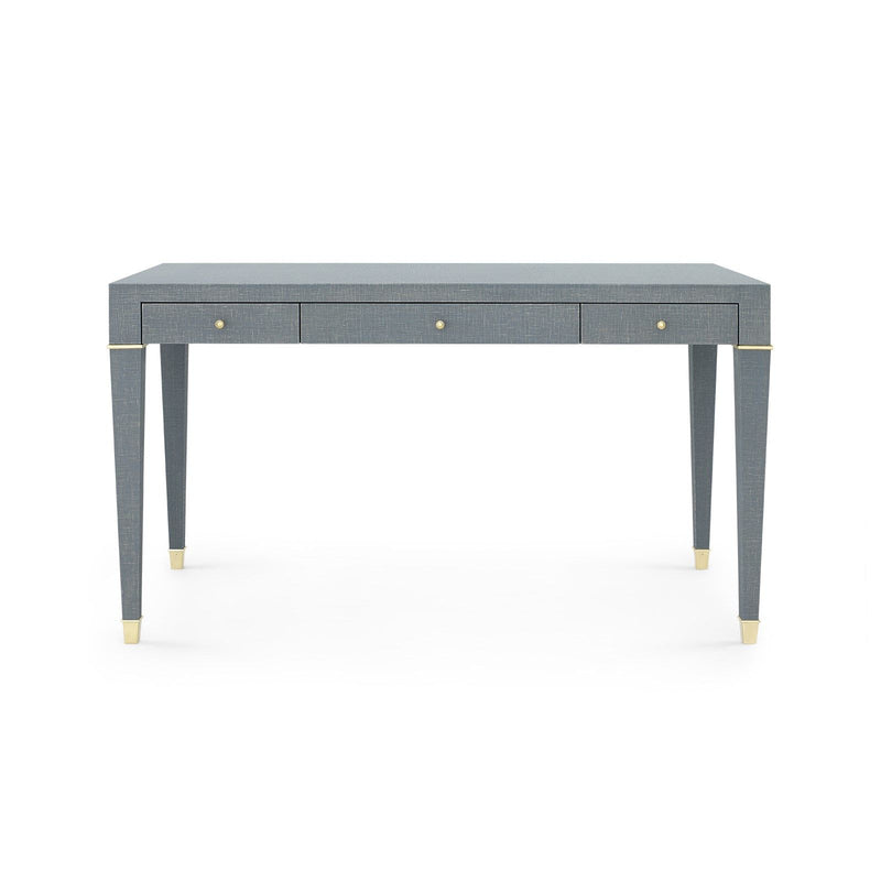 Seneca Desk - Winter Grey / Brass