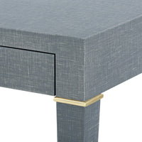 Seneca Desk - Winter Grey / Brass