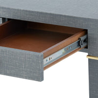 Seneca Desk - Winter Grey / Brass