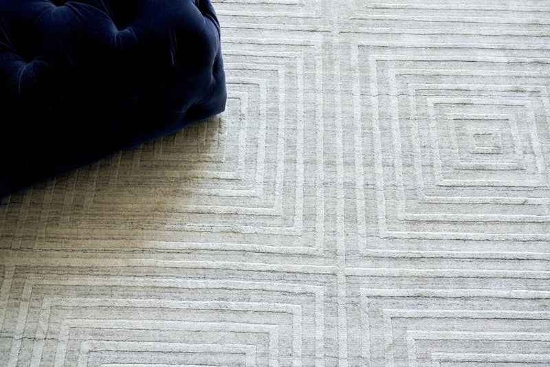 Cleo Modern Patterned Ivory Area Rug - Elegance Collection