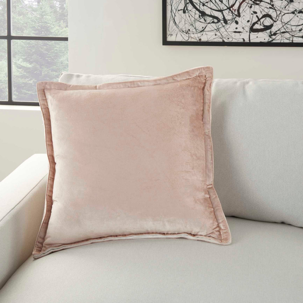 Solene 20" x 20" Blush Throw Pillow - Elegance Collection