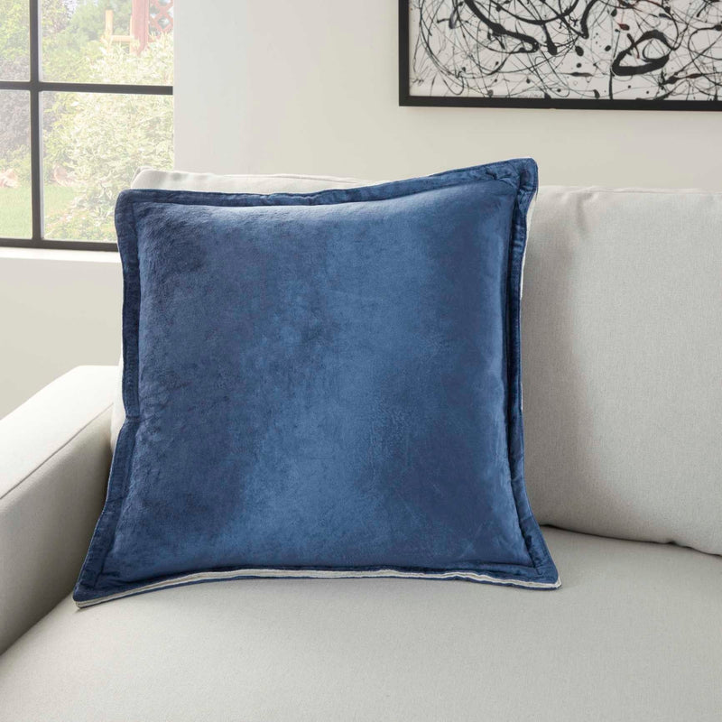 Solene 20" x 20" Blue Throw Pillow - Elegance Collection