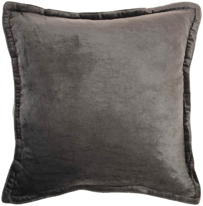 Solene 20" x 20" Charcoal Throw Pillow - Elegance Collection