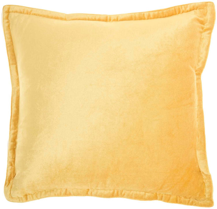Solene 20" x 20" Mustard Throw Pillow - Elegance Collection