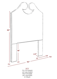 Hannah Ivory Performance Twin Custom Headboard