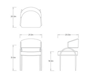 Zelise Natural Linen & Iron Frame Dining Chair (Set of 2)
