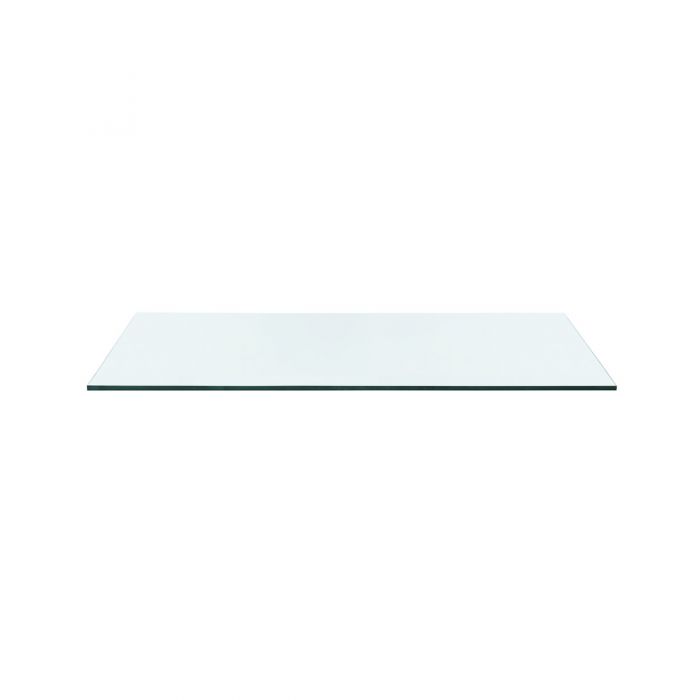 Seneca Desk - Clear Glass Top