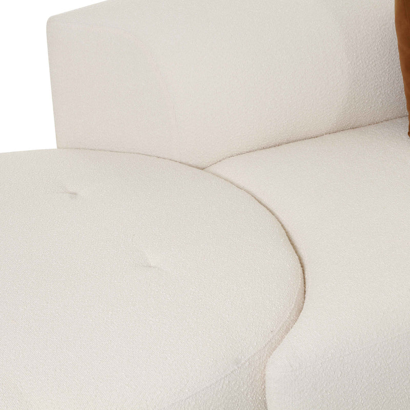 Pablo Cream Boucle 3-Piece Chaise Modular Sofa - Luxury Living Collection