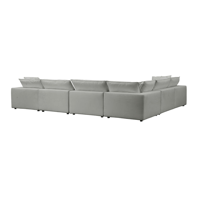 Carlie Slate Modular Large Chaise Sectional - Luxury Living Collection