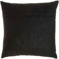 Vega 20" x 20" Black & Silver Throw Pillow - Elegance Collection
