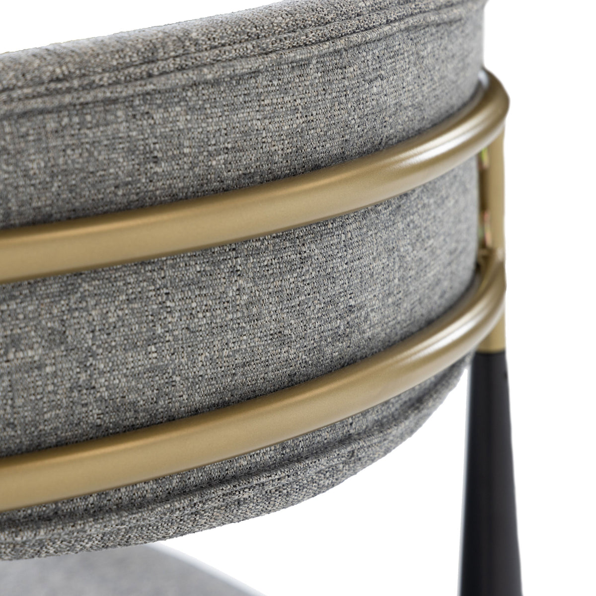Nicole Medium Grey/Gold & Black Counter Stool