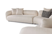 Stratford Modern Off White Sectional Sofa
