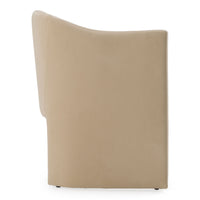 Akiko Modern Beige Fabric Dining Chair