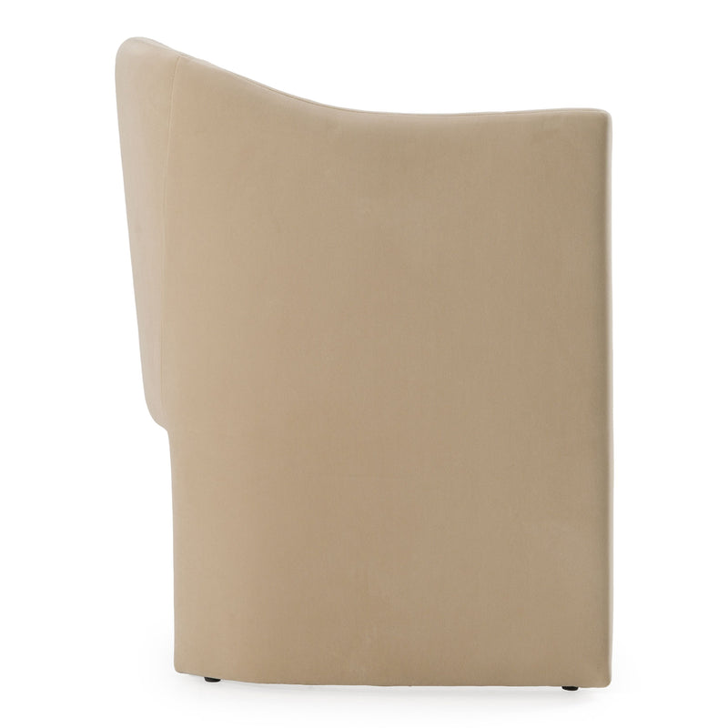 Akiko Modern Beige Fabric Dining Chair