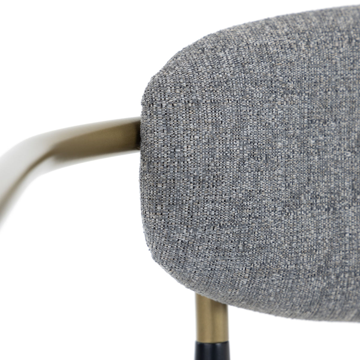 Nicole Medium Grey/Gold & Black Counter Stool